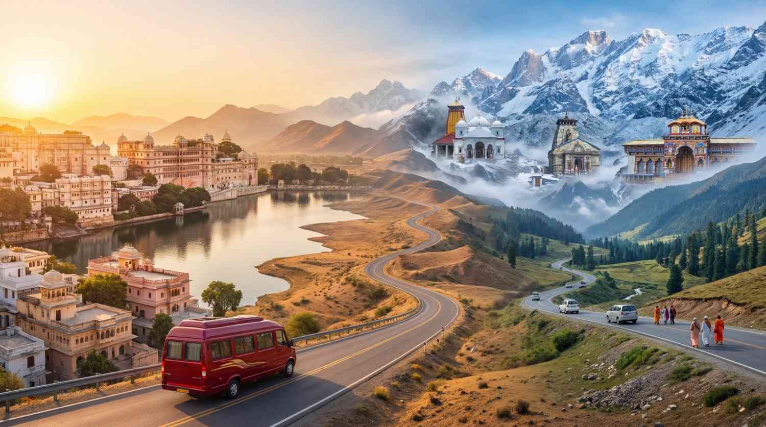 udaipur to char dham yatra package