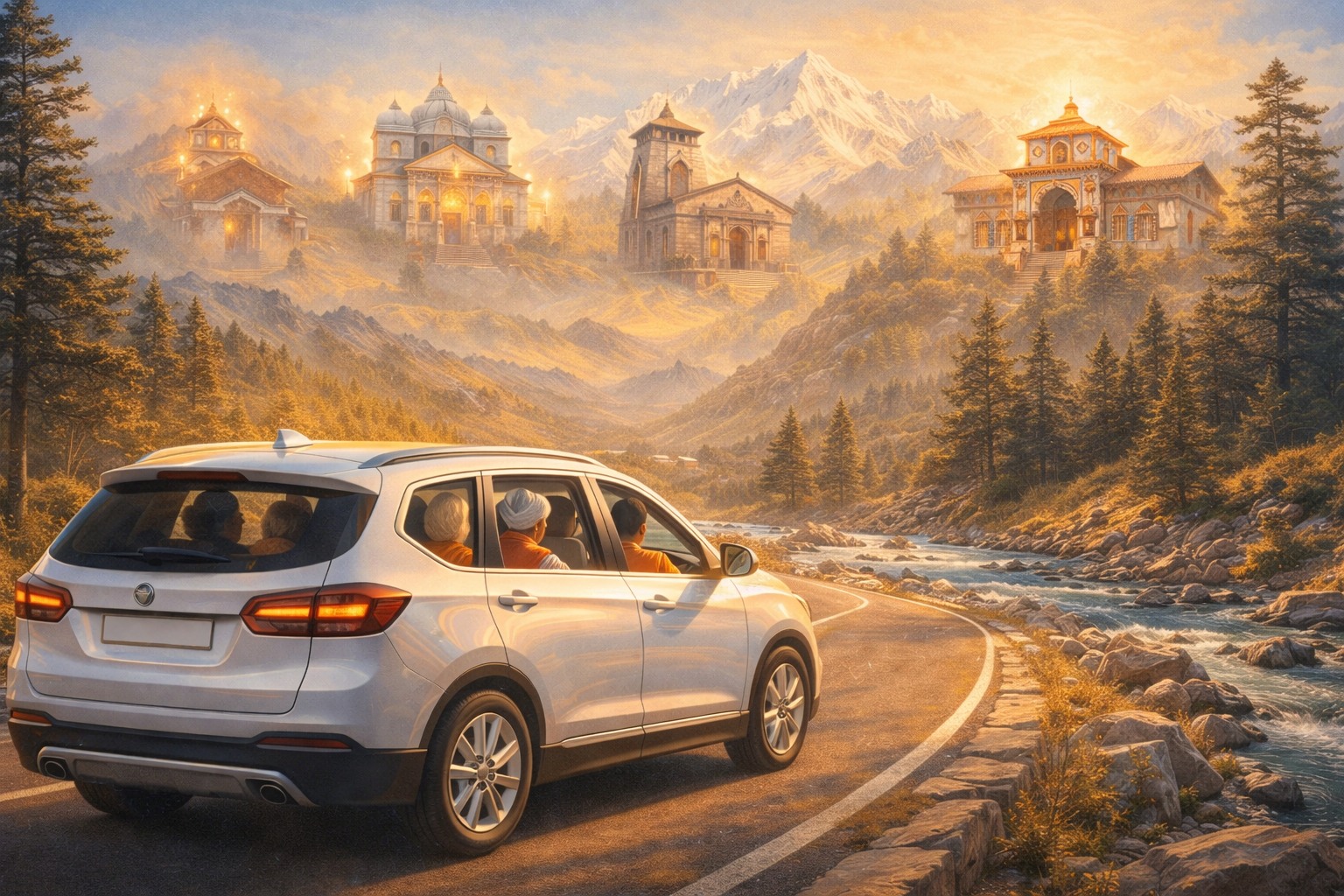 Dehradun To  Char Dham Yatra Package by Car