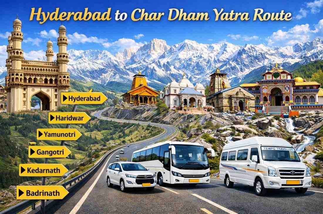 Char  Dham Yatra Package from Hyderabad – Embark on a Spiritual Journey